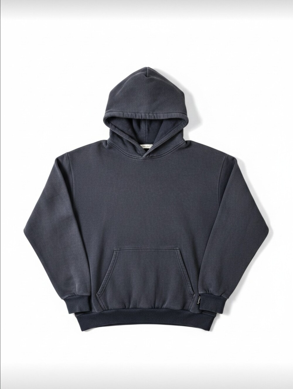 Comfrt Heavyweight Pullover Hoodie Faded Navy Blue XL Oversized Sweatshirt